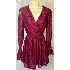 Disney Princess Lace Burgundy Gown Size XS